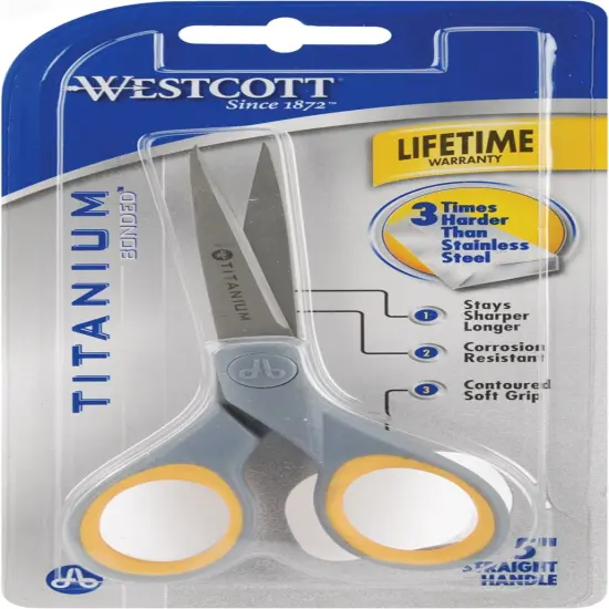 Westcott Titanium Straight Scissors 5" {1}