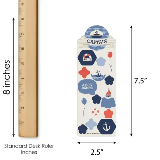 Big Dot of Happiness Ahoy - Nautical - Birthday Party Favor Kids Stickers - 16 Sheets - 256 Stickers {4}