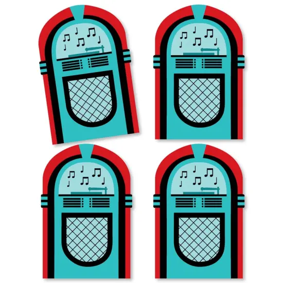 Big Dot of Happiness 50's Sock Hop - Jukebox Decorations DIY 1950s Rock N Roll Party Essentials - Set of 20 {3}
