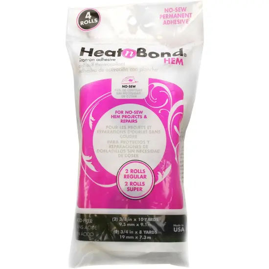 HeatnBond Hem Iron-On Adhesive-4/Pkg {1}