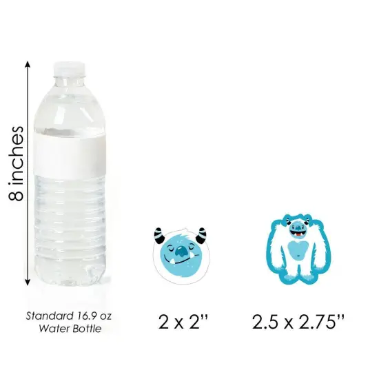 Big Dot of Happiness Yeti to Party - DIY Shaped Abominable Snowman Party or Birthday Party Cut-Outs - 24 Count {7}