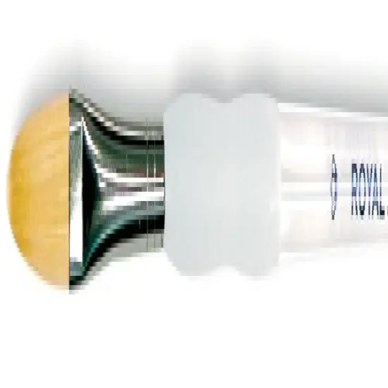 Royal & Langnickel(R) Soft-Grip Gold Taklon Oval Wash Brush {1}