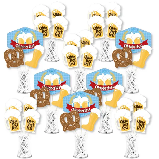 Big Dot of Happiness Oktoberfest - German Beer Festival Centerpiece Sticks - Showstopper Table Toppers - 35 Pieces {1}