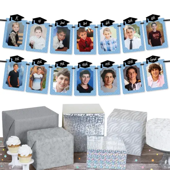 Big Dot of Happiness Light Blue Grad - Best is Yet to Come - DIY Light Blue Graduation Party Decor - K-12 School Picture Display - Photo Banner {3}