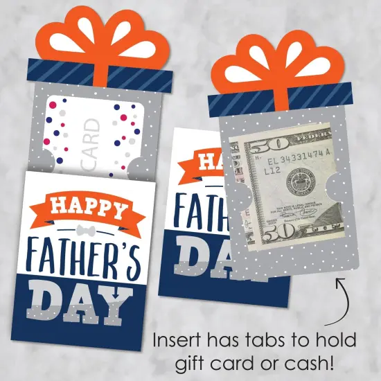 Big Dot of Happiness Happy Father's Day - We Love Dad Party Money and Gift Card Sleeves - Nifty Gifty Card Holders - Set of 8 {4}