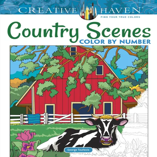 Creative Haven: Country Scenes Color By Number-Softcover {1}