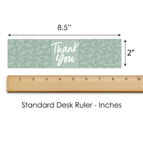 Big Dot of Happiness Sage Green Elegantly Simple - Guest Party Favors Water Bottle Sticker Labels - Set of 20 {6}