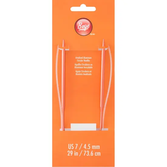 Boye Circular Aluminum Knitting Needles 29"-Size 7/4.5mm {1}