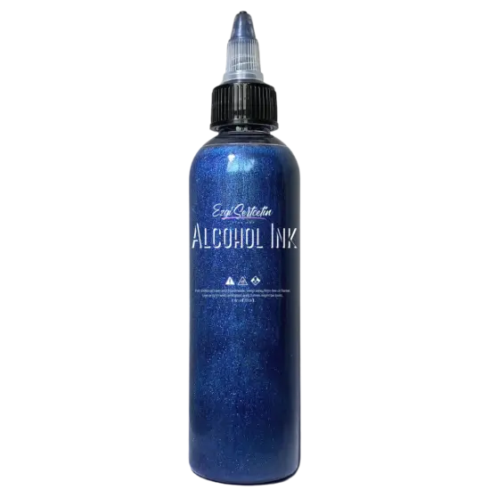 Premium Alcohol Ink | Metallic and Vibrant | High Saturated Unique Colors | For Tumblers, Coasters, Resin Dye, Alcohol Ink Paper, Yupo, Resin Petri Dish | 4 oz by volume | by Ezgi Sertcetin Glitter tealito {12}