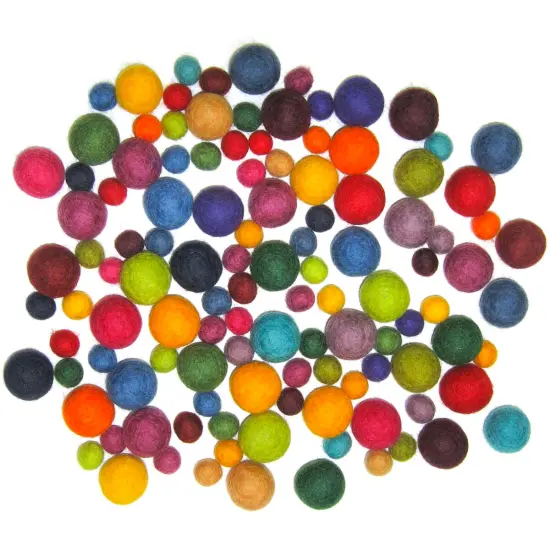 Dimensions Feltworks Ball Assortment-115/Pkg {2}