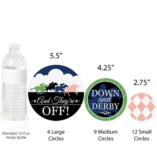 Big Dot of Happiness Kentucky Horse Derby - Horse Race Party Giant Circle Confetti - Party Decorations - Large Confetti 27 Count {4}