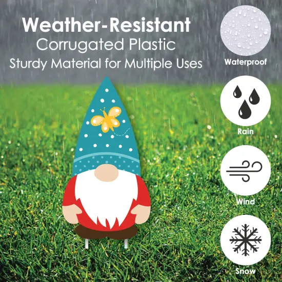 Big Dot of Happiness Garden Gnomes - Lawn Decorations - Outdoor Forest Gnome Party Yard Decorations - 10 Piece {6}