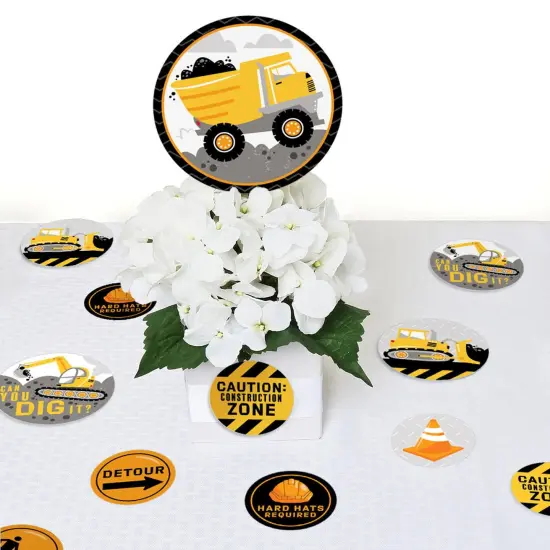 Big Dot of Happiness Dig It - Construction Party Zone - Baby Shower or Birthday Party Giant Circle Confetti - Party D&eacute;cor - Large Confetti 27 Count {7}