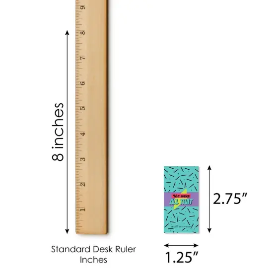 Big Dot of Happiness 90's Throwback - Mini Candy Bar Wrapper Stickers - 1990s Party Small Favors - 40 Count {6}