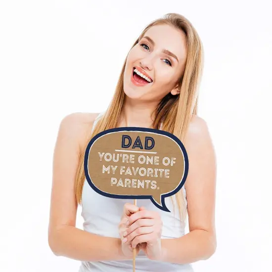 Big Dot of Happiness Funny My Dad is Rad - Father's Day Photo Booth Props Kit - 10 Piece {3}