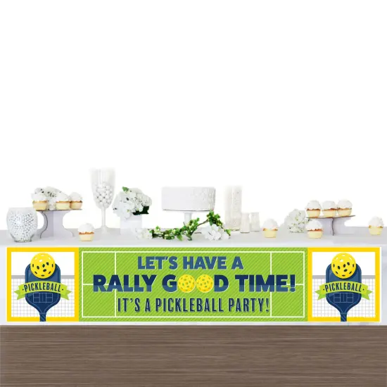Big Dot of Happiness Let&rsquo;s Rally - Pickleball - Birthday or Retirement Party Decorations Party Banner {4}