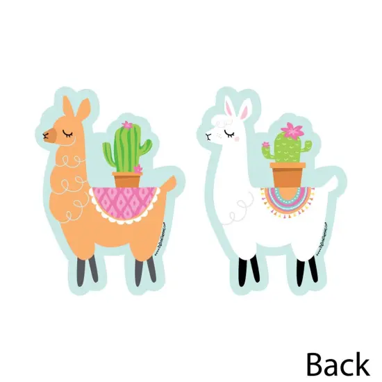 Big Dot of Happiness Whole Llama Fun - Decorations DIY Llama Fiesta Baby Shower or Birthday Party Essentials - Set of 20 {4}