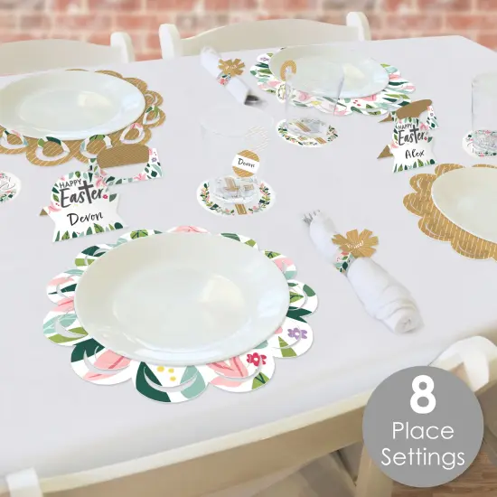 Big Dot of Happiness Religious Easter - Christian Holiday Party Paper Charger and Table Decorations - Chargerific Kit - Place Setting for 8 {3}