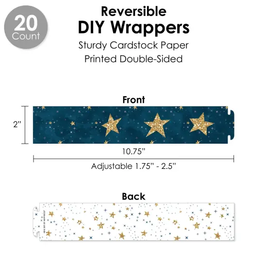 Big Dot of Happiness Twinkle Twinkle Little Star - Baby Shower or Birthday Party Favors and Cupcake Kit - Fabulous Favor Party Pack - 100 Pieces {4}