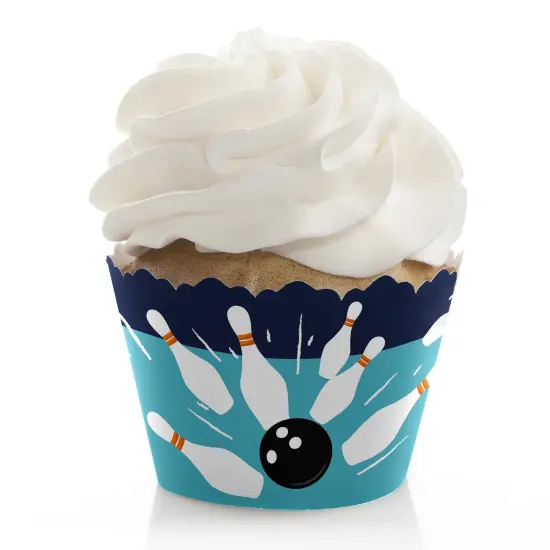 Big Dot of Happiness Strike Up the Fun - Bowling - Birthday Party or Baby Shower Decorations - Party Cupcake Wrappers - Set of 12 {1}