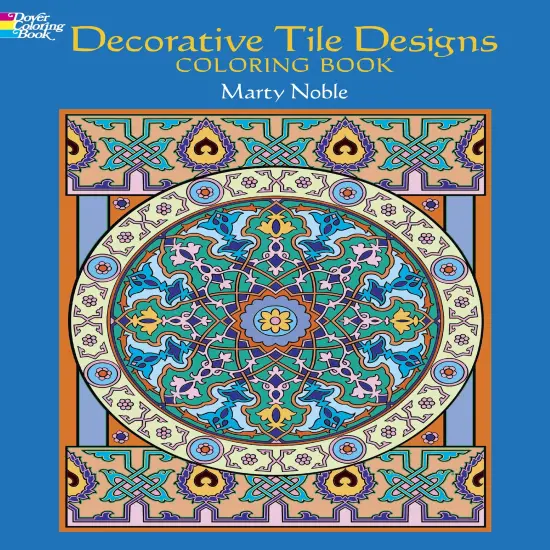 Decorative Tile Designs Coloring Book-Softcover {1}