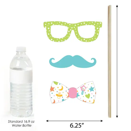 Big Dot of Happiness Colorful Baby Shower - Gender Neutral Party Photo Booth Props Kit - 20 Count {6}