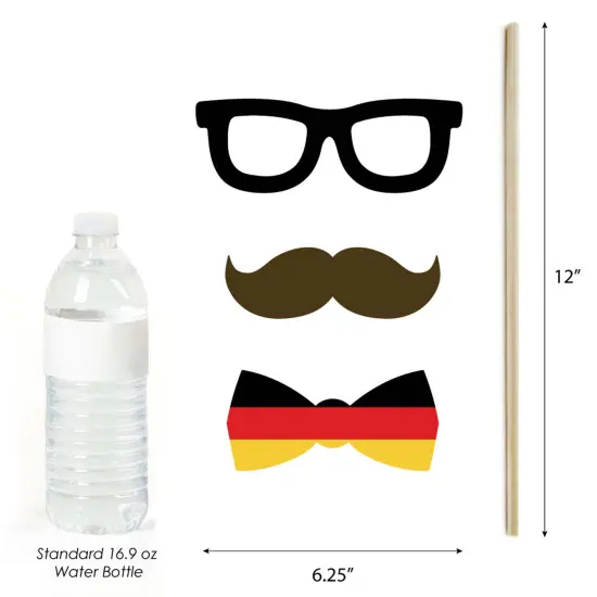 Big Dot of Happiness Oktoberfest - Beer Festival Photo Booth Props Kit - 20 Count {6}