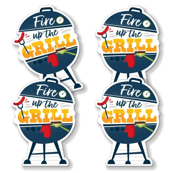 Big Dot of Happiness Fire Up the Grill - Grill Decorations DIY Summer BBQ Picnic Party Essentials - Set of 20 {3}
