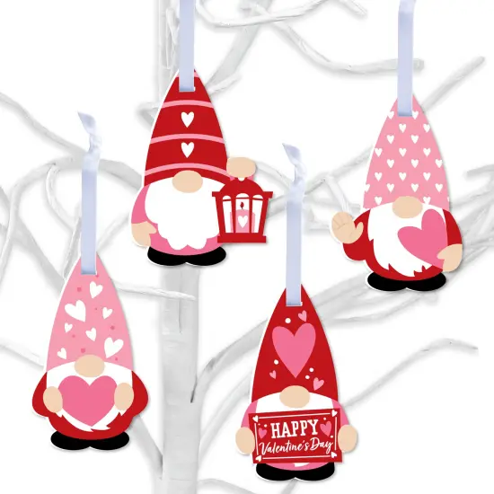 Big Dot of Happiness Valentine Gnomes - Valentine's Day Decorations - Tree Ornaments - Set of 12 {1}