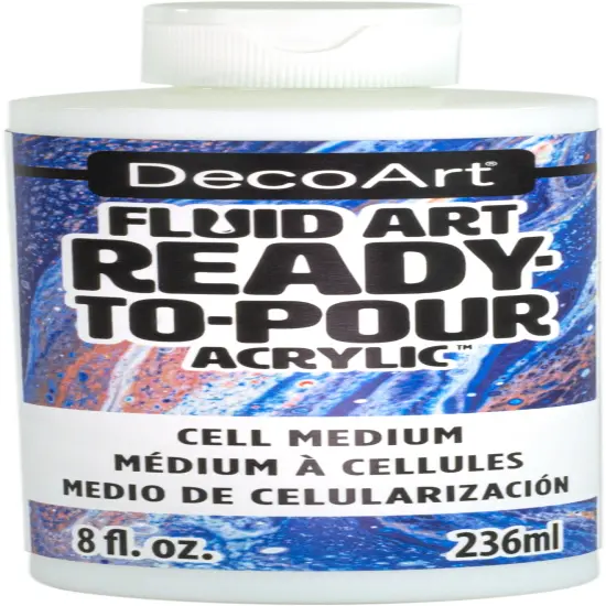 DecoArt Fluid Art Ready-To-Pour Cell Medium-8oz {1}