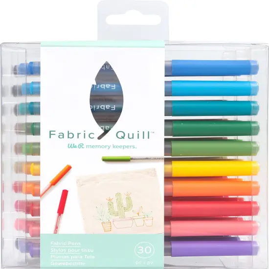 We R Fabric Quill Permanent Pens 30/Pkg-Assorted Colors {1}