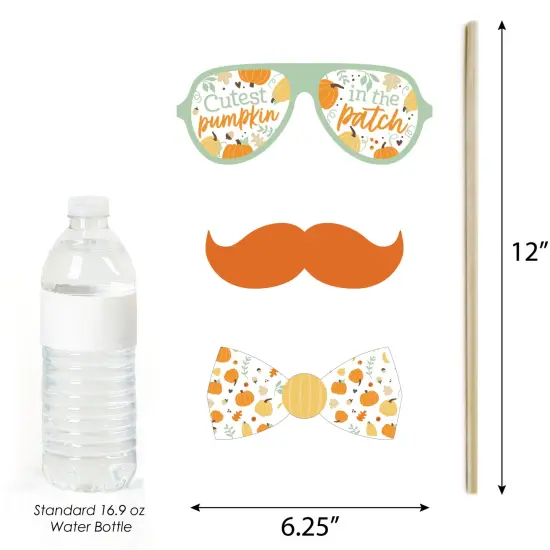 Big Dot of Happiness Little Pumpkin - Fall Birthday Party or Baby Shower Photo Booth Props Kit - 20 Count {6}