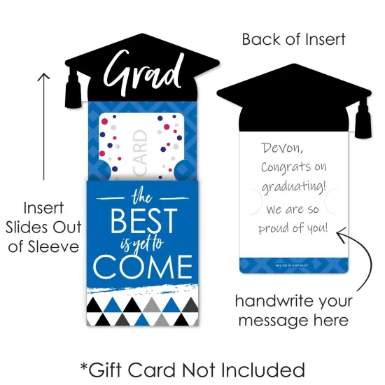 Big Dot of Happiness Assorted Graduation Cards - Graduation Party Money and Gift Card Sleeves - Nifty Gifty Card Holders - Set of 8 {7}