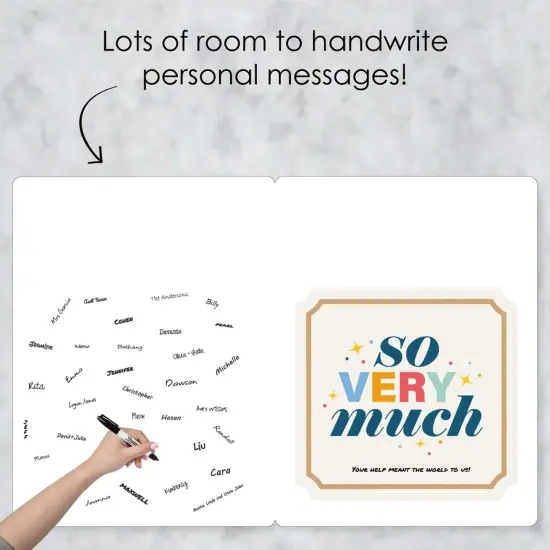 Big Dot of Happiness Thank You So Very Much - Gratitude Giant Greeting Card - Big Shaped Jumborific Card {4}