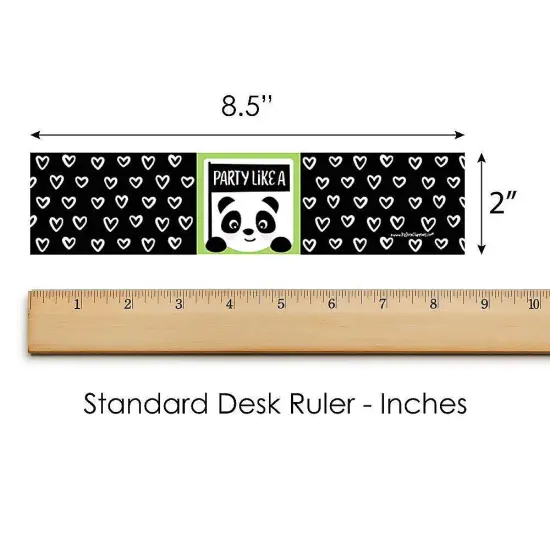 Big Dot of Happiness Party Like a Panda Bear - Baby Shower or Birthday Party Water Bottle Sticker Labels - Set of 20 {6}