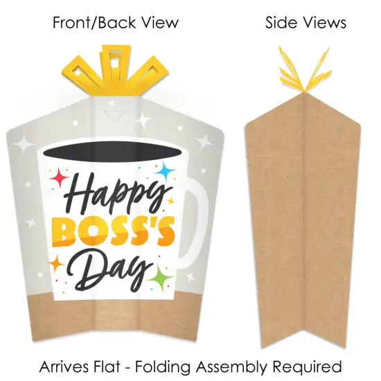 Big Dot of Happiness Happy Boss&rsquo;s Day - Table Decorations - Best Boss Ever Fold and Flare Centerpieces - 10 Count {4}