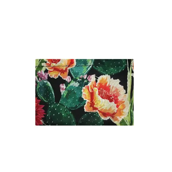 Wrapables Large Foldable Tote Nylon Reusable Grocery Bags, Floral Cactus {4}