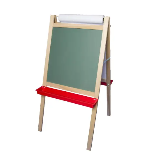 Deluxe Magnetic Paper Roll Easel, Green Chalkboard/White Dry Erase, 48"H x 24"W {4}