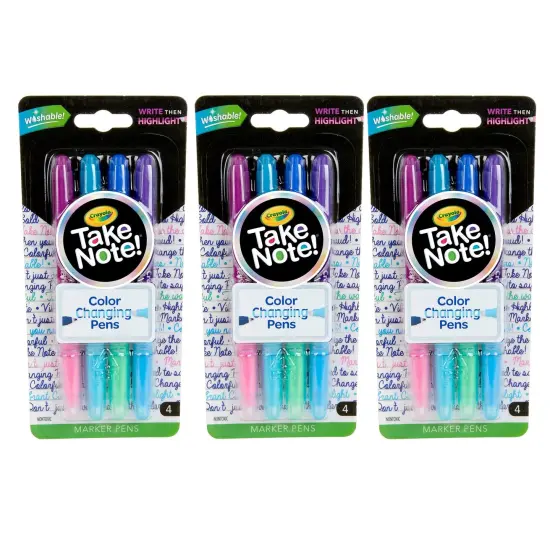 Take Note! Dual Ended Color Changing Pens, 4 Per Pack, 3 Packs {1}