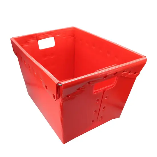 Primary Assorted Plastic Storage Postal Tote - 4 Pack {3}