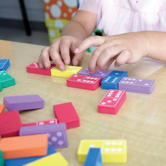 Dominoes, Assorted Colors, 1-3/4" Wide x 3/8" Thick, 168 Pieces {2}