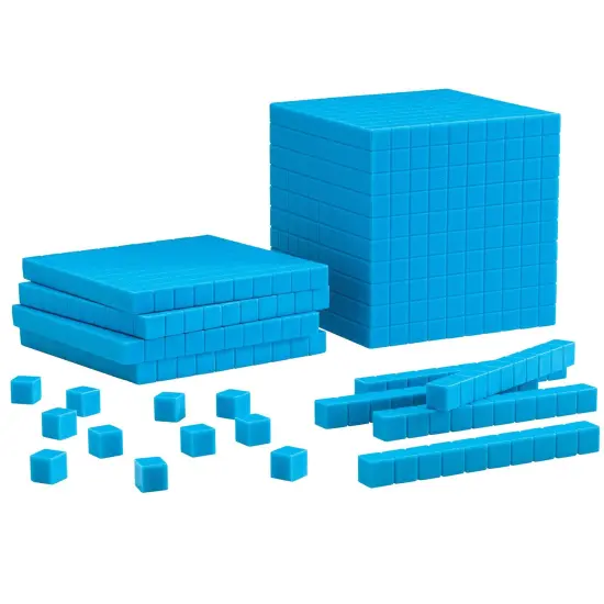Blue Plastic Base Ten Starter Set {1}