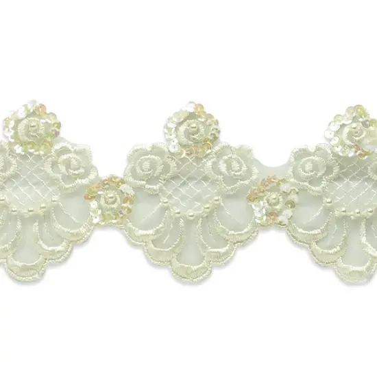 Vintage Rose Lattice Lace Trim {1}
