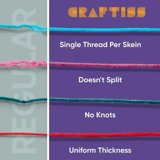 60*20g Acrylic Yarn Skeins - 2600 Yards of Soft Yarn for Crocheting, Knitting and Craft Projects {3}