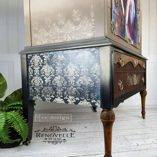 Redesign Decor Stamp - Stamped Damask 12"x12" (1 pc) {4}