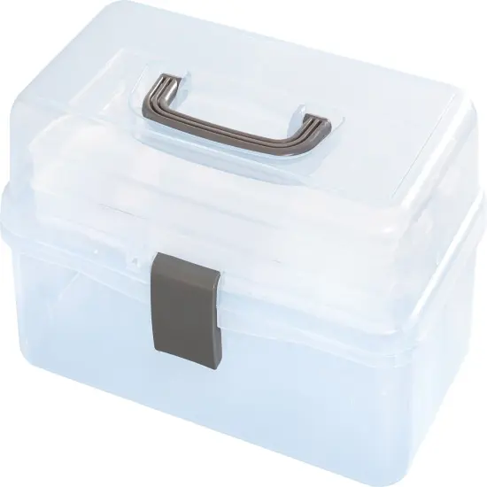 We R Craft Tool Box Translucent Plastic Storage-11.8"X6.7"X5.5" Case {2}