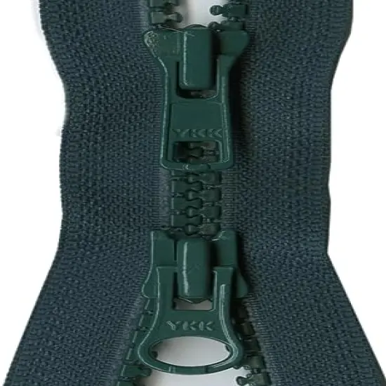 YKK Vislon 2-Way Separating Zipper, 26", Dark Green {1}
