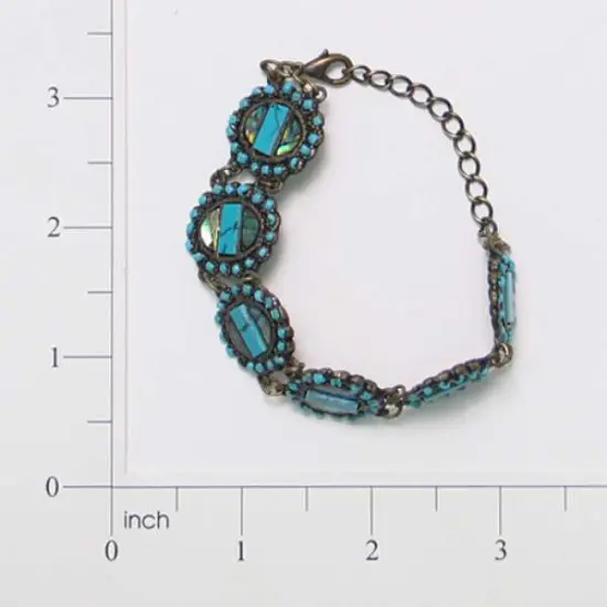 Antique Inspired Stone Bracelet {3}
