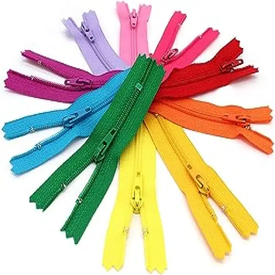 3 Inch YKK Doll & Apparel Zippers-10 Pieces-Made in USA- Great for Craft Sewing Projects {1}