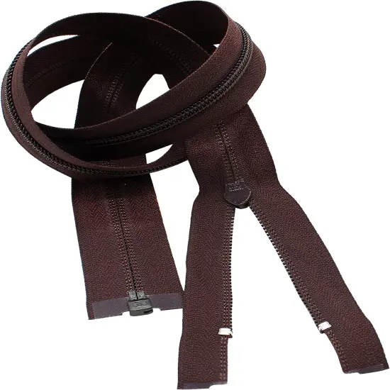 36" Light Weight Jacket Zipper ~ YKK #5 Nylon Coil Separating Zippers - 570 Brown (Pack of 1 Zipper) {1}